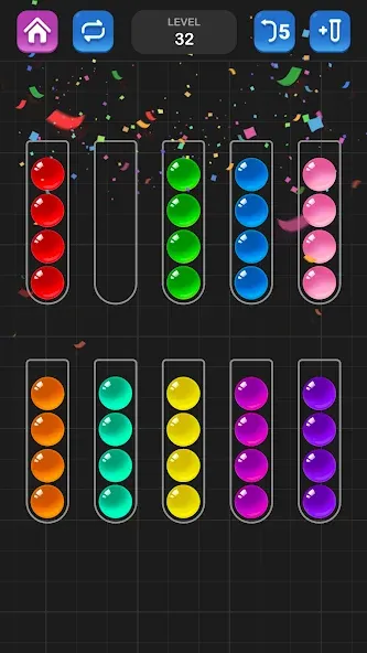 Скачать взломанную Ball Sort Puzzle — Color Game  [МОД Много монет] — стабильная версия apk на Андроид screen 5