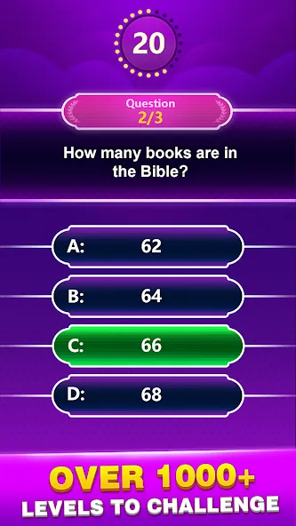Скачать взломанную Bible Trivia — Word Quiz Game (Библейская викторина)  [МОД Menu] — стабильная версия apk на Андроид screen 2