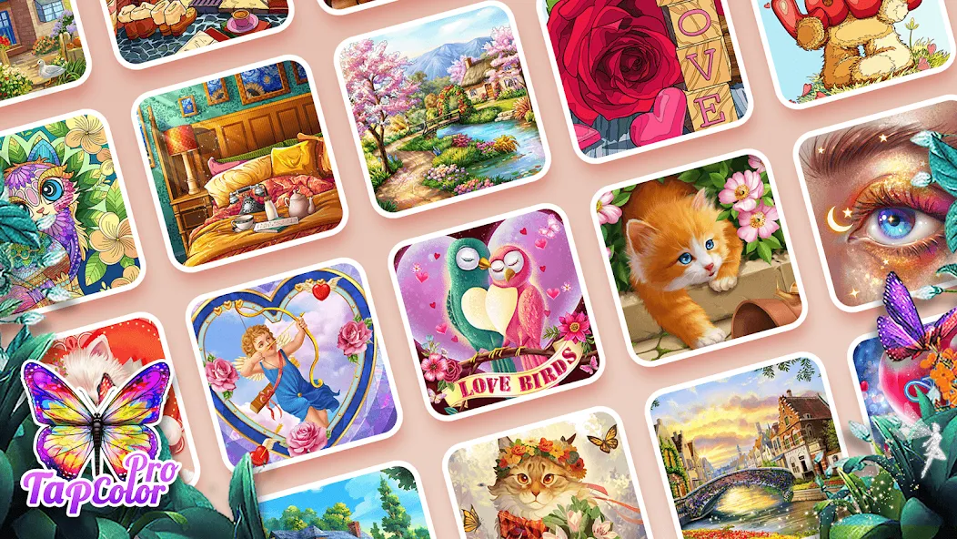 Скачать взломанную Tap Color Pro: Color By Number (Тап Колор Про)  [МОД Unlocked] — полная версия apk на Андроид screen 3