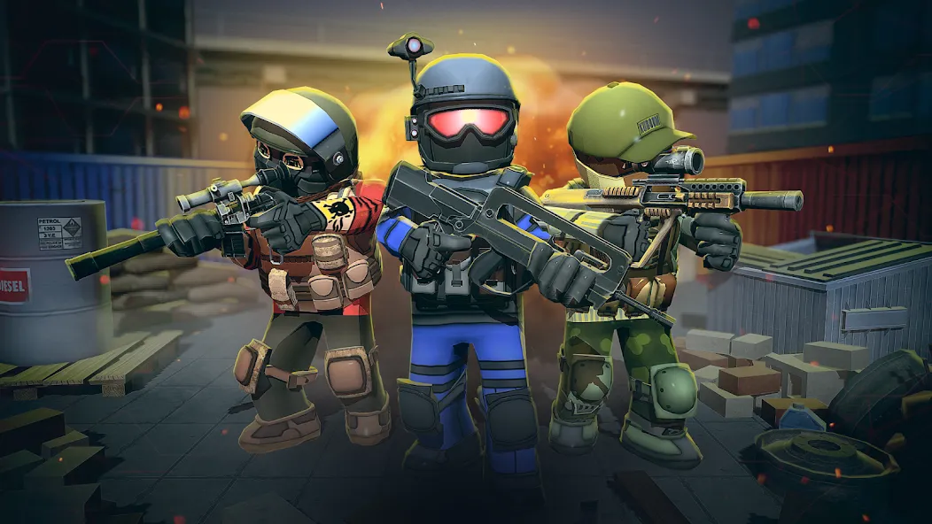 Взлом KUBOOM 3D: FPS Shooting Games  [МОД Все открыто] — полная версия apk на Андроид screen 2