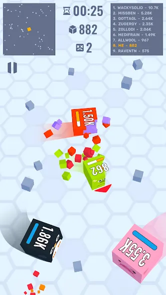 Скачать взломанную Cube Zone io  [МОД Много монет] — стабильная версия apk на Андроид screen 3