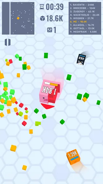 Скачать взломанную Cube Zone io  [МОД Много монет] — стабильная версия apk на Андроид screen 4