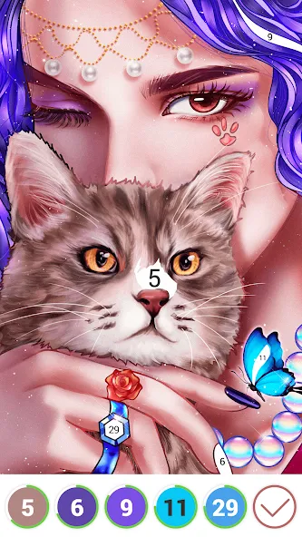 Взлом Hola Color—Coloring by Number (ола калор)  [МОД Unlocked] — полная версия apk на Андроид screen 1