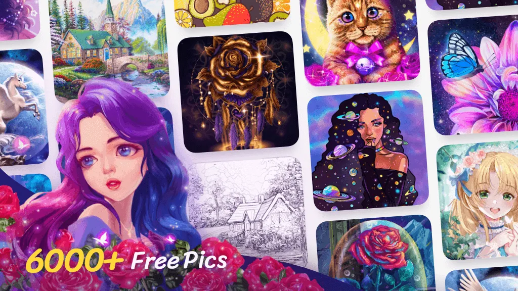 Взломанная Colorscapes® — Color by Number  [МОД Много денег] — полная версия apk на Андроид screen 1