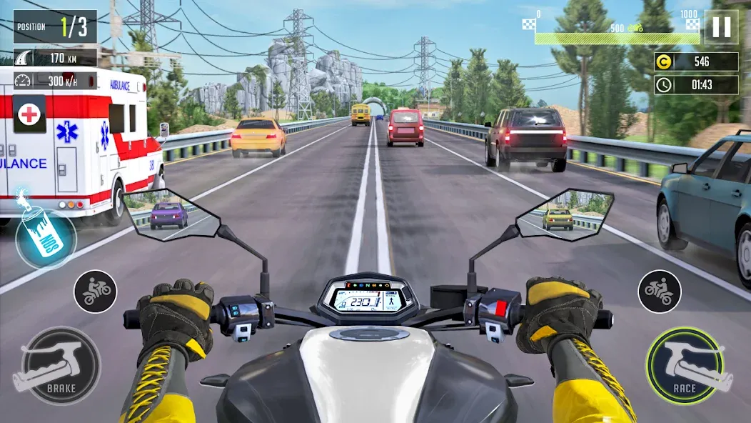 Скачать взломанную 3d Bike Racing Bike Race Games  [МОД Unlocked] — стабильная версия apk на Андроид screen 1