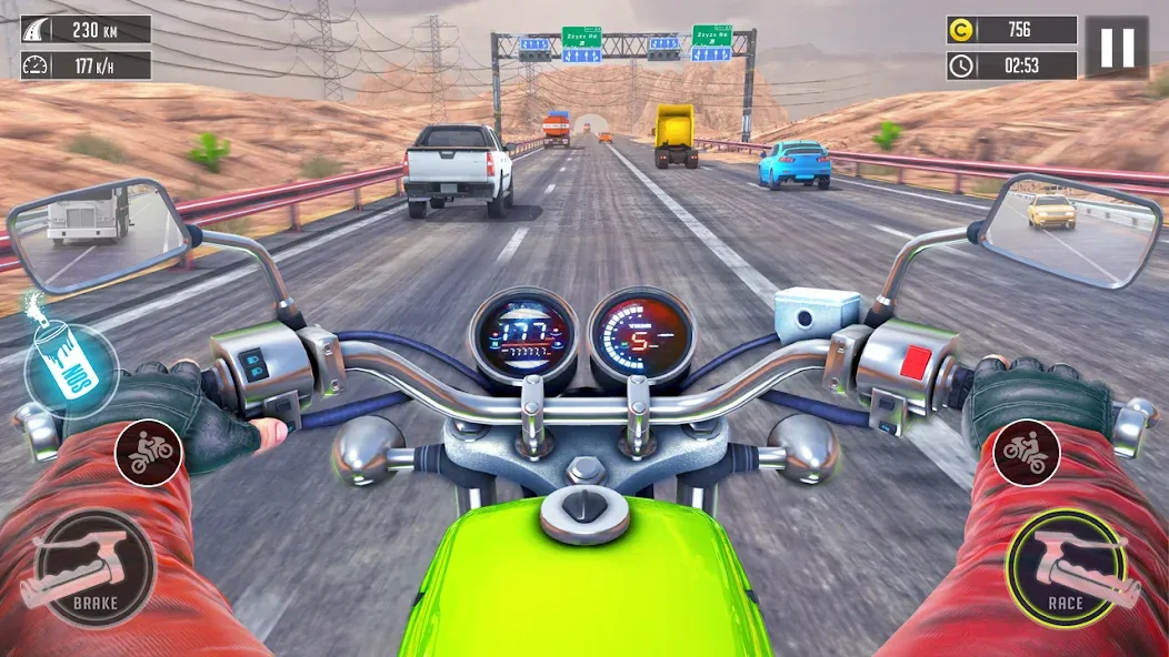 Скачать взломанную 3d Bike Racing Bike Race Games  [МОД Unlocked] — стабильная версия apk на Андроид screen 3