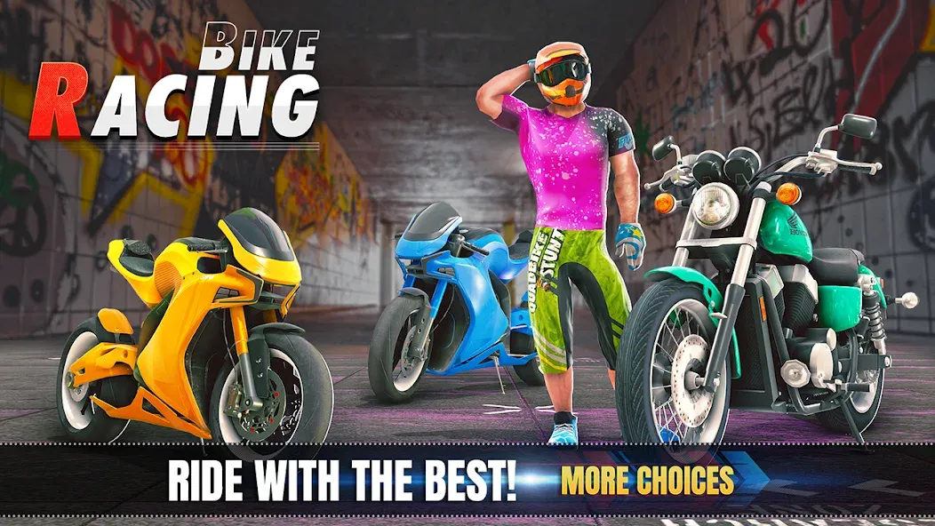 Скачать взломанную 3d Bike Racing Bike Race Games  [МОД Unlocked] — стабильная версия apk на Андроид screen 5