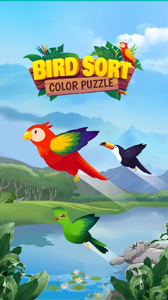Скачать взломанную Bird Sort — Color Puzzle  [МОД Много денег] — полная версия apk на Андроид screen 5