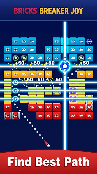Взлом Bricks Breaker Joy (Брикс Брейкер Джой)  [МОД Бесконечные деньги] — стабильная версия apk на Андроид screen 4