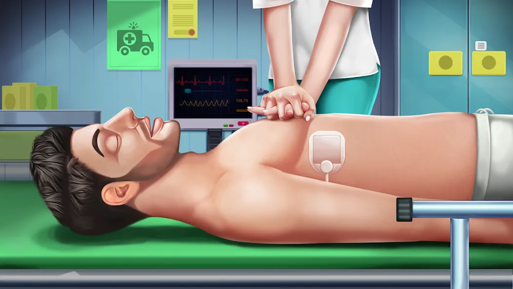 Скачать взломанную Doctor Hospital Games Offline  [МОД Unlocked] — полная версия apk на Андроид screen 4