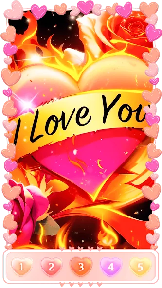 Скачать взломанную Love, Heart Coloring Book  [МОД Бесконечные деньги] — полная версия apk на Андроид screen 3