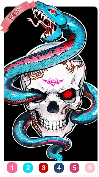 Скачать взломанную Tattoo Coloring games  [МОД Unlimited Money] — последняя версия apk на Андроид screen 3