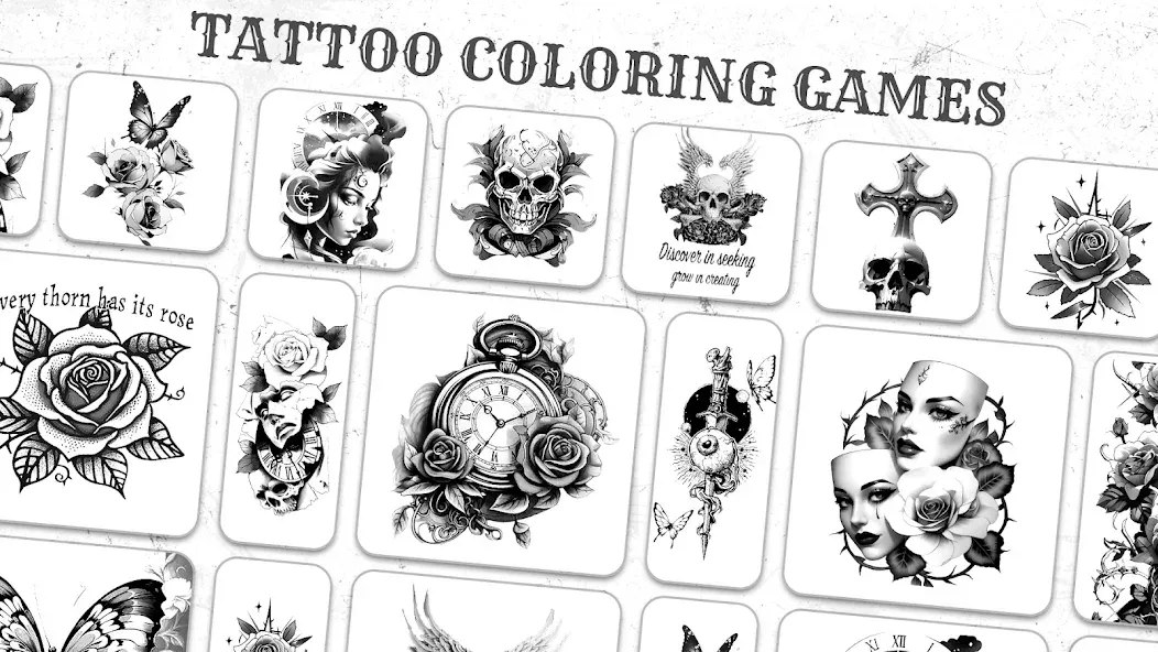Скачать взломанную Tattoo Coloring games  [МОД Unlimited Money] — последняя версия apk на Андроид screen 4