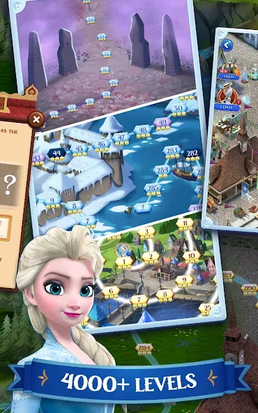 Скачать взломанную Disney Frozen Free Fall Games  [МОД Бесконечные деньги] — последняя версия apk на Андроид screen 3