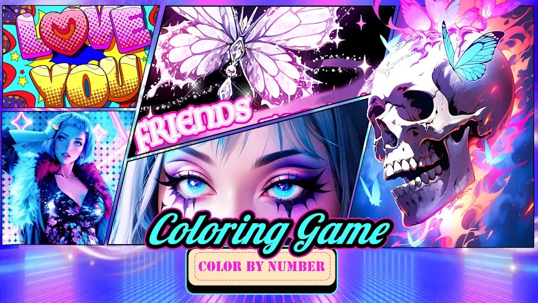 Скачать взлом Coloring Games-Color By Number  [МОД Unlimited Money] — последняя версия apk на Андроид screen 1