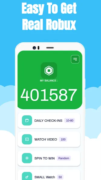 Скачать взломанную Robux Spin (Рбк Спин)  [МОД Меню] — полная версия apk на Андроид screen 1