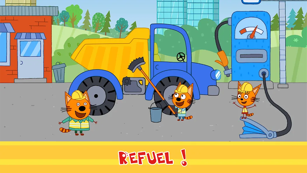 Скачать взлом Kid-E-Cats Cars, Build a house  [МОД Много монет] — полная версия apk на Андроид screen 3