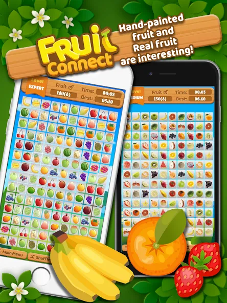 Скачать взлом Fruit Connect (Фрукт Коннект)  [МОД Mega Pack] — полная версия apk на Андроид screen 5