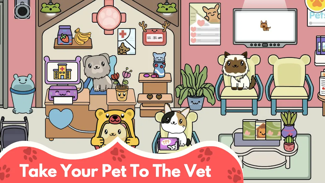 Скачать взлом My Cat Town — Cute Kitty Games  [МОД Unlocked] — последняя версия apk на Андроид screen 5