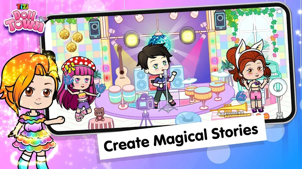 Скачать взлом Tizi Town: Doll Dress Up Games  [МОД Меню] — полная версия apk на Андроид screen 5