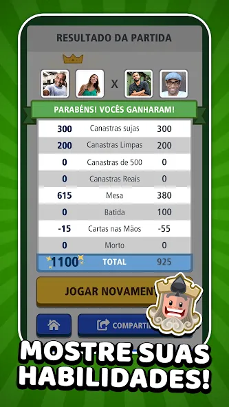 Взломанная Buraco Jogatina: Card Games (Бурако Жогатина)  [МОД Menu] — полная версия apk на Андроид screen 4