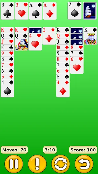Скачать взломанную Solitaire  [МОД Бесконечные деньги] — стабильная версия apk на Андроид screen 2