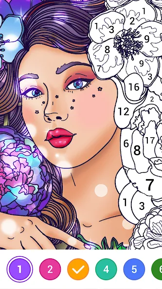 Скачать взломанную Magic Paint: Color by number (Магик Пейнт)  [МОД Много денег] — последняя версия apk на Андроид screen 1