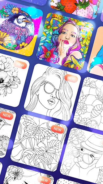Скачать взломанную Magic Paint: Color by number (Магик Пейнт)  [МОД Много денег] — последняя версия apk на Андроид screen 3