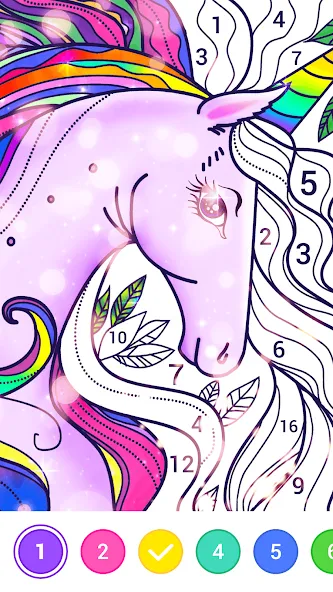 Скачать взломанную Magic Paint: Color by number (Магик Пейнт)  [МОД Много денег] — последняя версия apk на Андроид screen 5