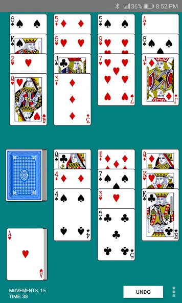 Взломанная Golf Solitaire (Гольф солитер)  [МОД Много монет] — полная версия apk на Андроид screen 2
