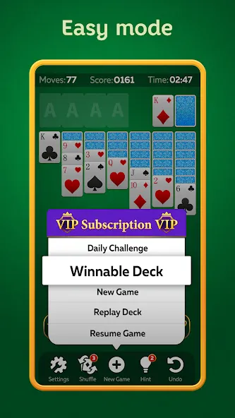 Скачать взлом Solitaire Play — Card Klondike (Солитер Плей)  [МОД Бесконечные монеты] — стабильная версия apk на Андроид screen 4