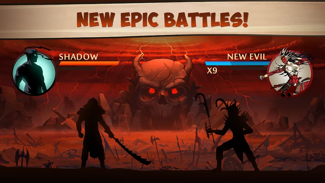 Скачать взломанную Shadow Fight 2 (Шэдоу Файт 2)  [МОД Много денег] — полная версия apk на Андроид screen 1