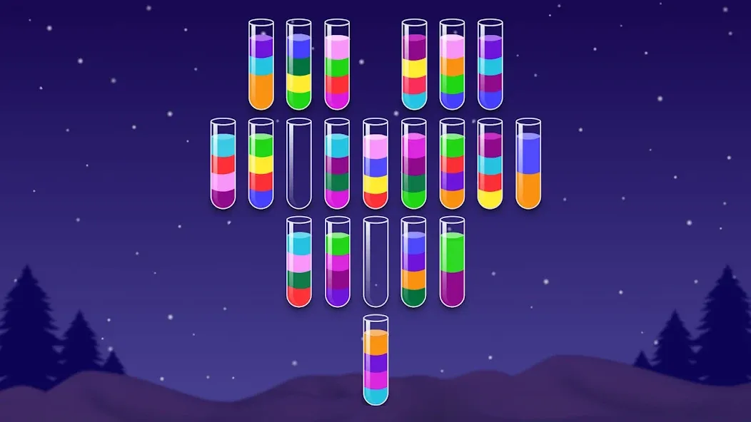Взлом Color Water Sort Wooden Puzzle (Цвет воды Сорт Вуди Пазл)  [МОД Много денег] — полная версия apk на Андроид screen 3