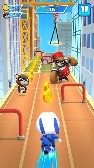 Взломанная Talking Tom Hero Dash  [МОД Все открыто] — стабильная версия apk на Андроид screen 2