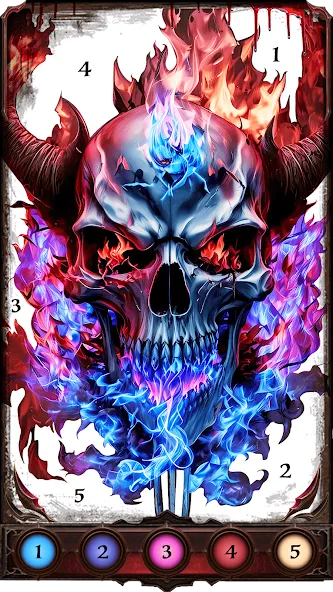 Взломанная Dark, Horror Color by Number  [МОД Много денег] — последняя версия apk на Андроид screen 2