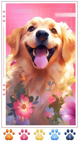 Взлом Dog Coloring, Color by number  [МОД Много денег] — полная версия apk на Андроид screen 3