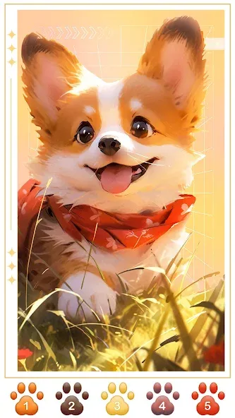 Взлом Dog Coloring, Color by number  [МОД Много денег] — полная версия apk на Андроид screen 4