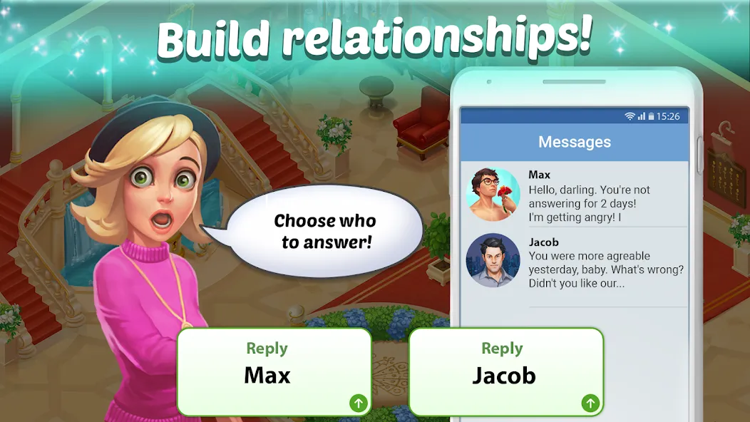 Взлом Family Hotel: love & match-3 (Фэмели Отель)  [МОД Много денег] — стабильная версия apk на Андроид screen 5