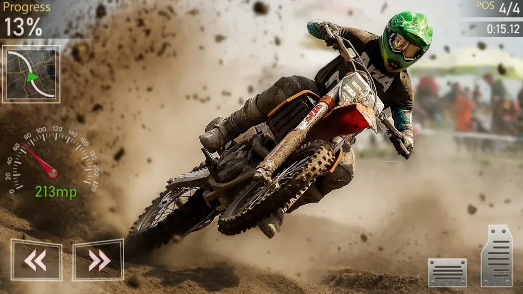 Скачать взломанную Motocross MX Dirt Bike Games  [МОД Unlimited Money] — полная версия apk на Андроид screen 2