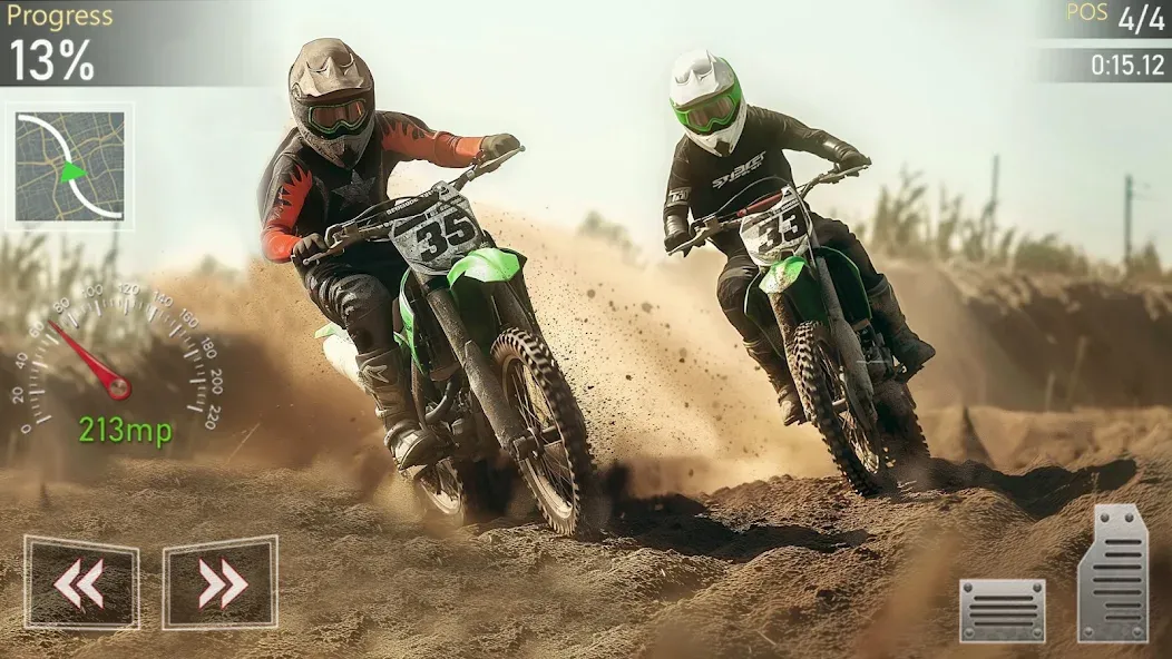 Скачать взломанную Motocross MX Dirt Bike Games  [МОД Unlimited Money] — полная версия apk на Андроид screen 4