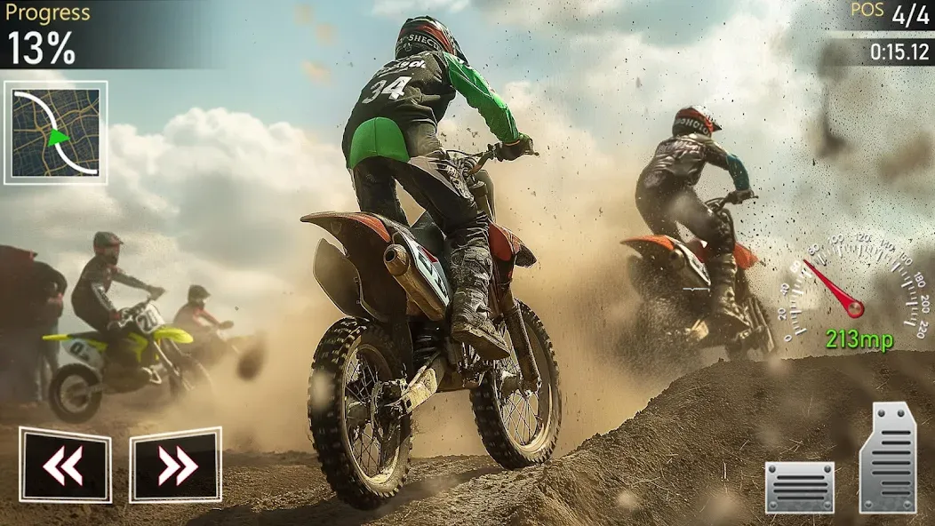 Скачать взломанную Motocross MX Dirt Bike Games  [МОД Unlimited Money] — полная версия apk на Андроид screen 5