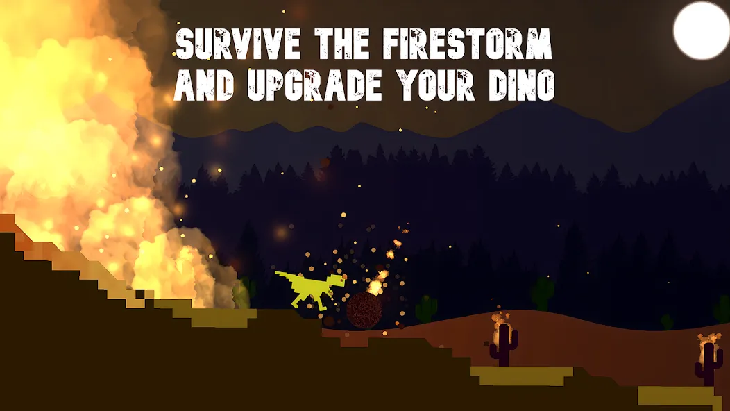 Скачать взломанную Dino Run Survival (Дино Ран Сурвайвал)  [МОД Mega Pack] — стабильная версия apk на Андроид screen 1