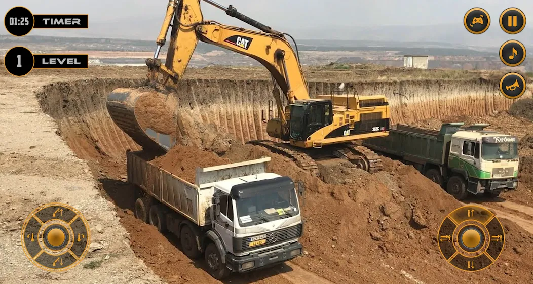 Взломанная Real Excavator Simulator Games (Джей Си Би)  [МОД Menu] — стабильная версия apk на Андроид screen 5