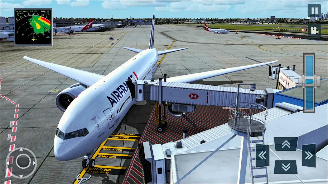 Взломанная Real Plane Flying Simulator  [МОД Menu] — полная версия apk на Андроид screen 3