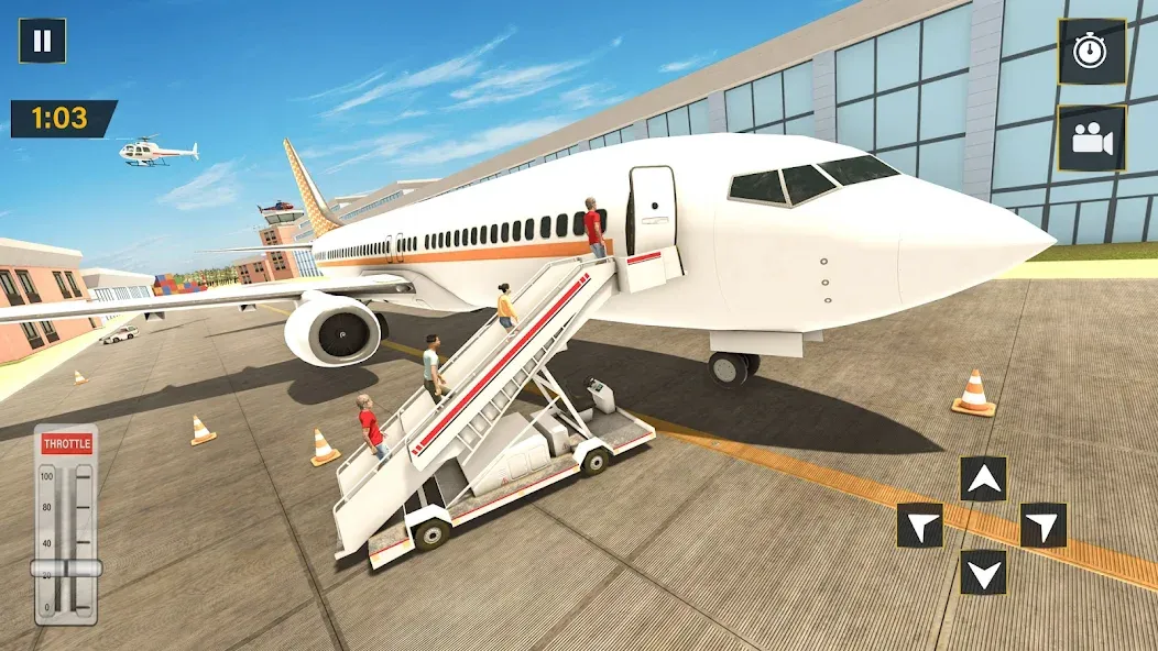 Взломанная Real Plane Flying Simulator  [МОД Menu] — полная версия apk на Андроид screen 5