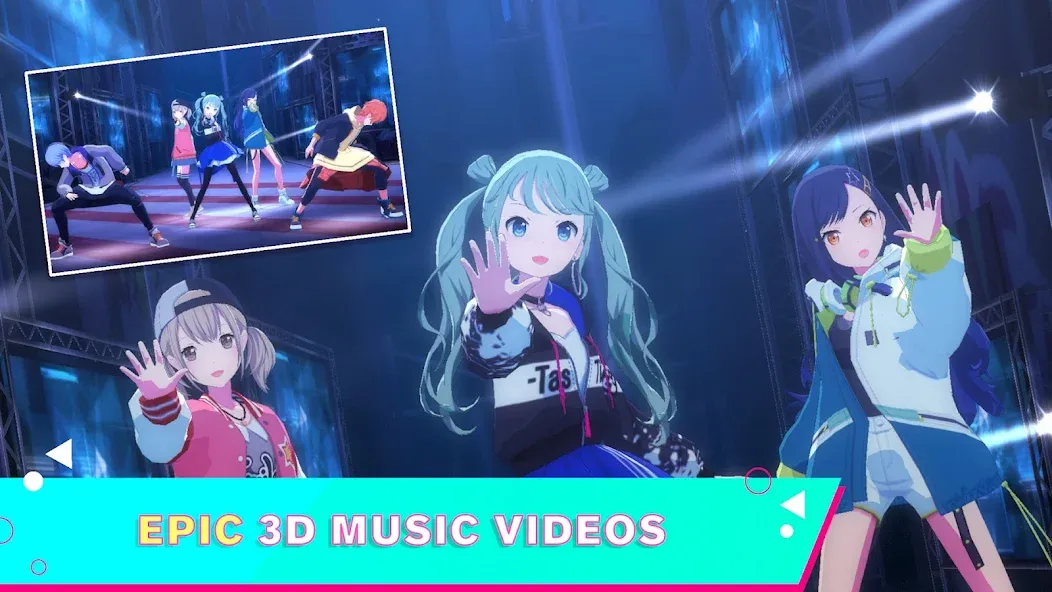 Взломанная HATSUNE MIKU: COLORFUL STAGE! (Хацуне Мику)  [МОД Unlocked] — стабильная версия apk на Андроид screen 4