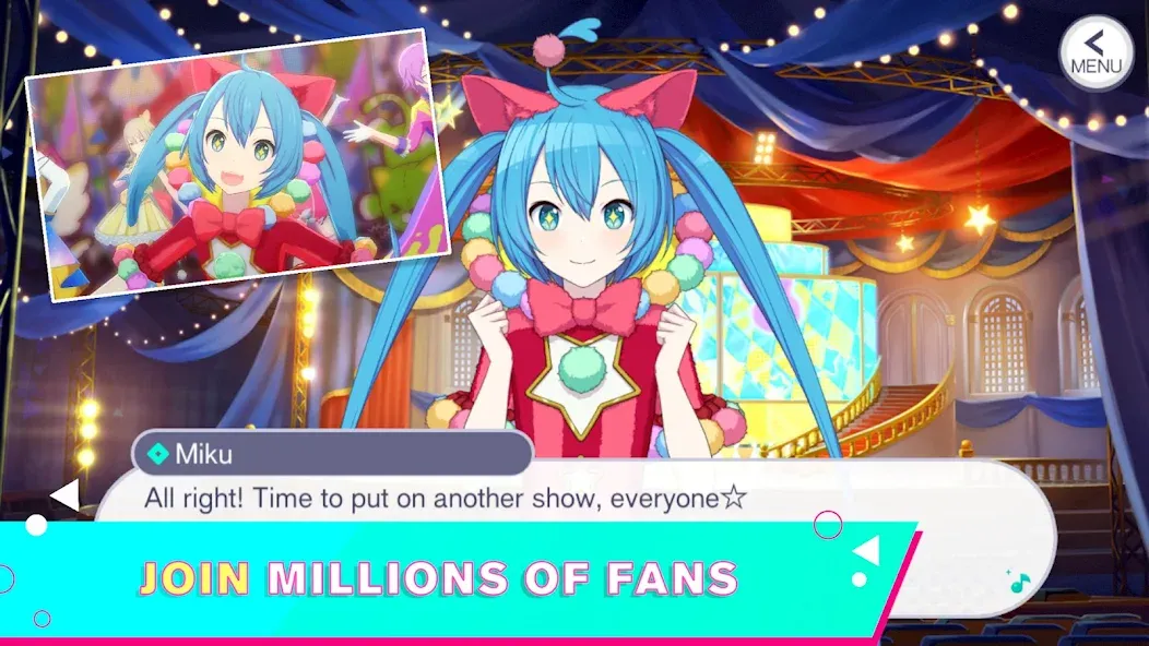 Взломанная HATSUNE MIKU: COLORFUL STAGE! (Хацуне Мику)  [МОД Unlocked] — стабильная версия apk на Андроид screen 5