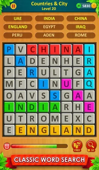 Взлом Word Game 2024 — Word Connect (Ворд Гейм 2023)  [МОД Бесконечные деньги] — последняя версия apk на Андроид screen 2