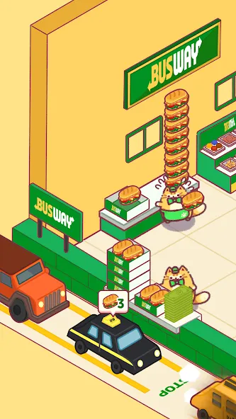 Скачать взломанную Cat Snack Bar: Cute Food Games (Кэт Снэк Бар)  [МОД Unlimited Money] — последняя версия apk на Андроид screen 1