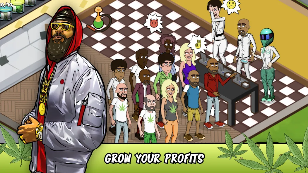 Взлом Weed City — Hemp Farm Tycoon (Уид Сити)  [МОД Меню] — полная версия apk на Андроид screen 2